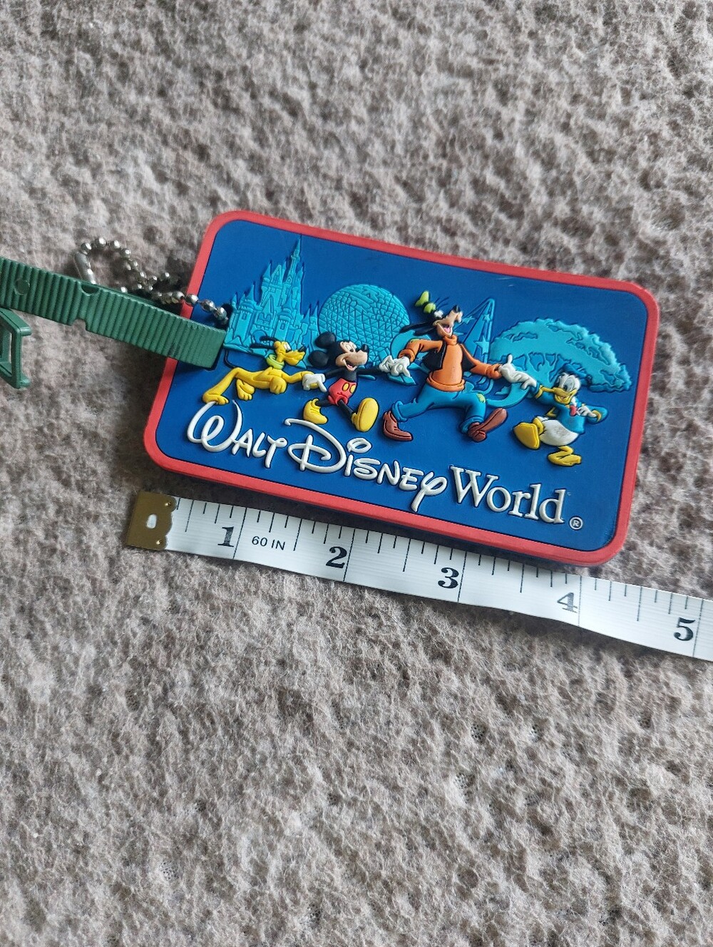 Disney  Walt Disney World Blue & Red Character Luggage Tag - Picture 8 of 10